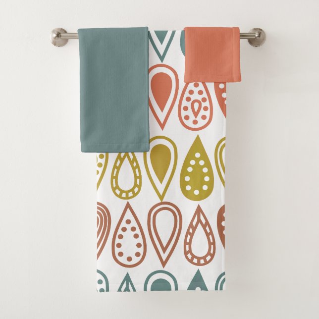 Boho Lines  Bath Towel Set (Insitu)