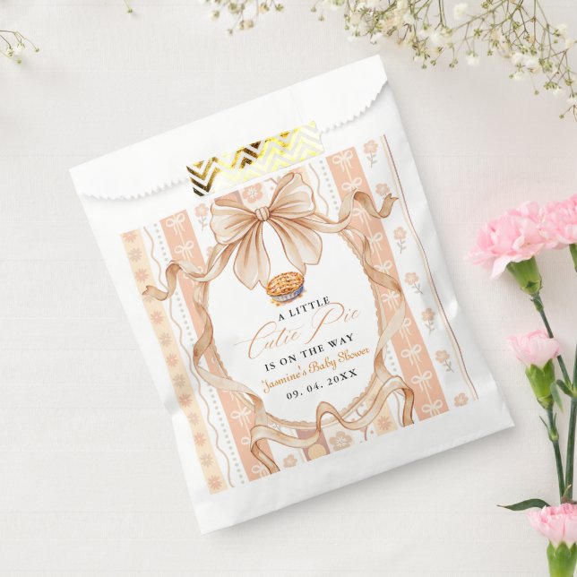 Boho Little Cutie Pie Thanksgiving Baby Shower Favour Bag (Sealed)