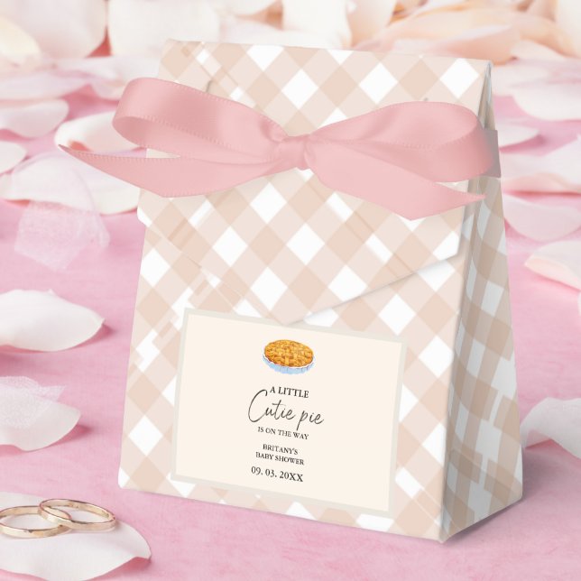 Boho Little Cutie Pie Thanksgiving Baby Shower  Favour Box (Wedding)