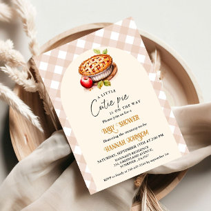 Boho Little Cutie Pie Thanksgiving Baby Shower Invitation