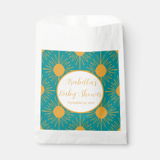 Boho Little Ray of Sun Turquoise Baby Shower  Favour Bag