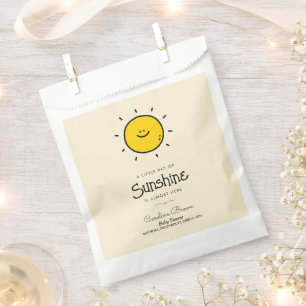 Boho Little Ray Of Sunshine Baby Shower Favour Bag