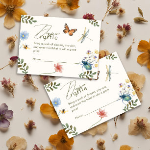 Boho Love Bug Insects Dragonfly baby shower  Enclosure Card