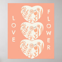 Boho Love Flower Heart
