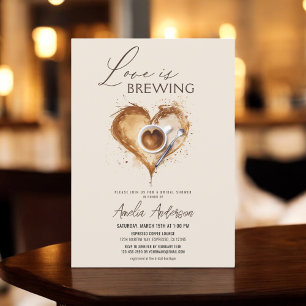 Boho Love is Brewing Bridal Shower Invitation