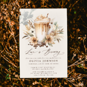 Boho Love is Brewing Bridal Shower Invitation