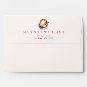 Boho Love Is Brewing Coffee Floral  Envelope