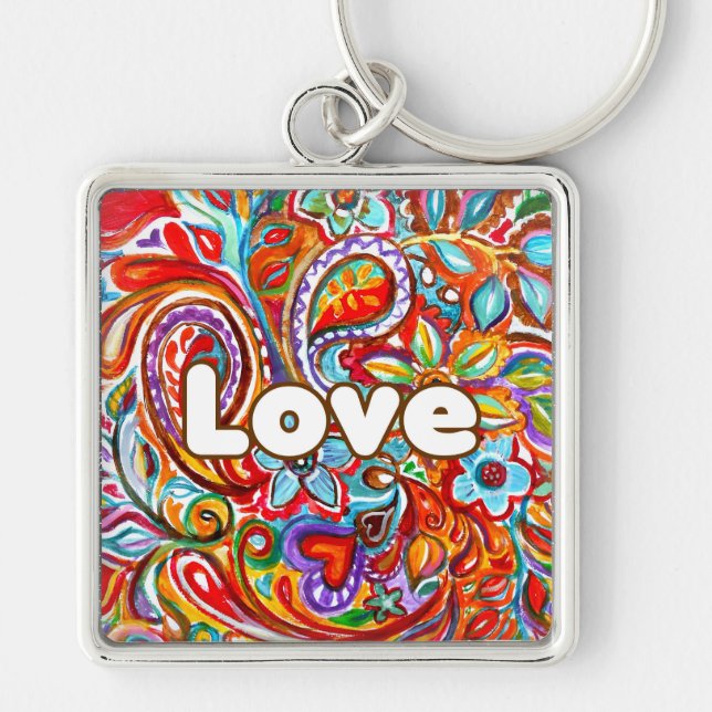 Boho Love Key Ring (Front)