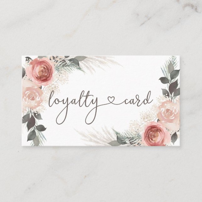 Boho Loyalty Business Card (Front)