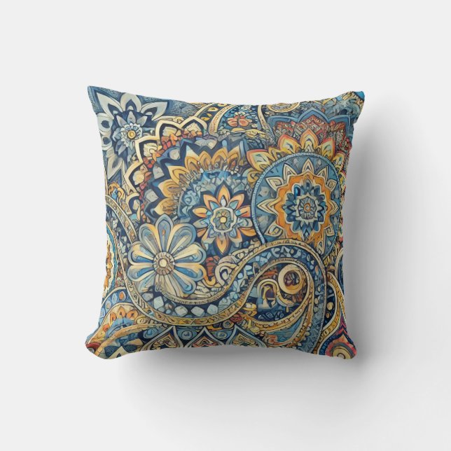 Boho Luxe Paisley Dream Cushion (Front)
