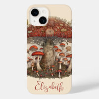 Boho Magical Red Spotted Mushroom