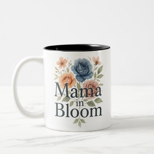 Boho Mama  Two-Tone Coffee Mug (Left)