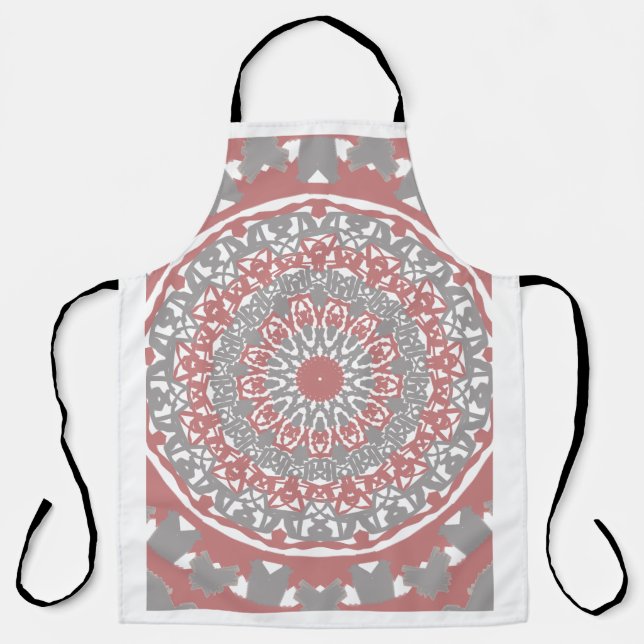 Boho  Mandala Apron – Elegant Kitchen & Craft  (Front)