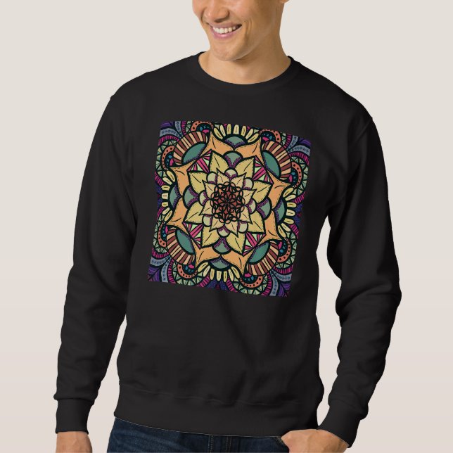 Boho Mandala Hippy Sweatshirt (Front)