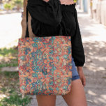 Boho Mandala | Monogram Tote Bag<br><div class="desc">A trendy monogram design with large typography initials in a classic font with your name below on a bohemian mandala pattern background. Every woman needs a good carry all to tote around all of her essentials. Whether it's a bridesmaid gift, a birthday gift or even just a nice little gift...</div>