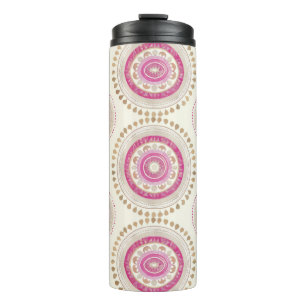 Boho Mandala Pattern Thermal Tumbler