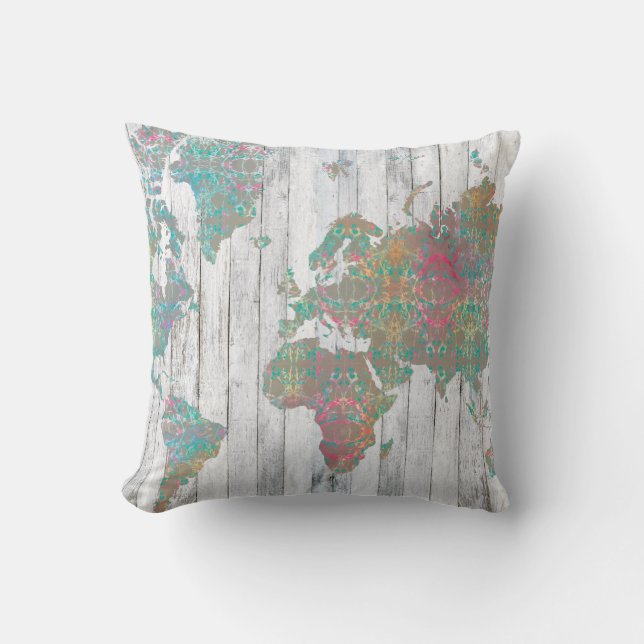 Boho Map II Cushion (Front)