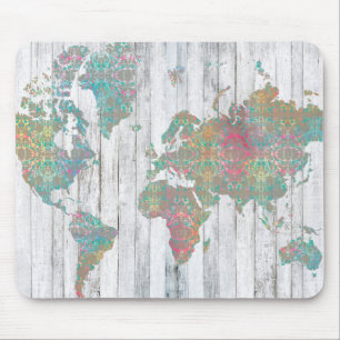 Boho Map II Mouse Pad