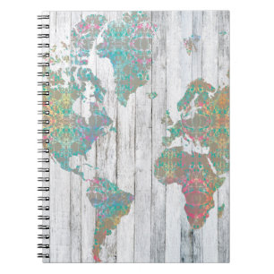 Boho Map II Notebook