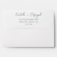 Boho Marina Bkue Hand Written Rustic Wedding