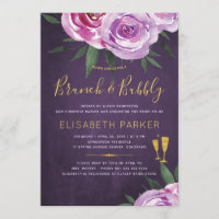 Boho mauve peonies purple plum brunch and bubble