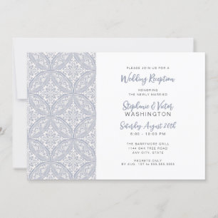 Boho Medallion wedding reception only Invitation