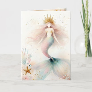 Boho Mermaid Princess Card