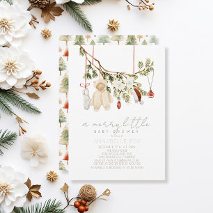 Boho Merry Little Baby Clothes Laundry Baby Shower Invitation