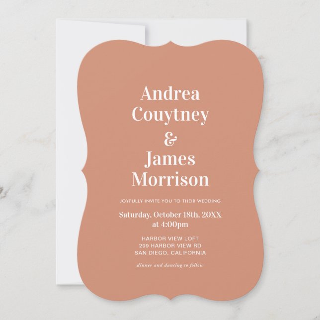 Boho Mexican Wedding  Invitation (Front)