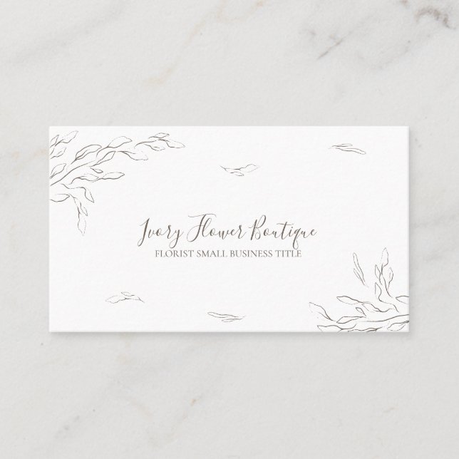 Boho Micro Wedding Planner Business Card (Front)