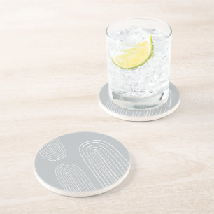 Boho Mid Century Chic Rainbow Coaster