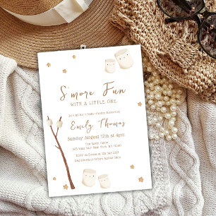 Boho Mimimalist S'more Fun Stars Baby Shower Invitation