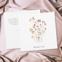Boho Minimal Pressed Wildflower Botanical Wedding