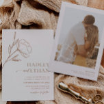 Boho Minimal Wedding Invitation Botanical HADLEY<br><div class="desc">The Hadley Suite | A minimalist boho floral wedding invitation in neutral earthy colours. This modern boho design comes with all the matching items needed for your big day.</div>