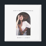 Boho Minimalist arc | Merry and Married Photo Magnet<br><div class="desc">Minimalist Boho Arc | Merry and Married Photo Magnet</div>