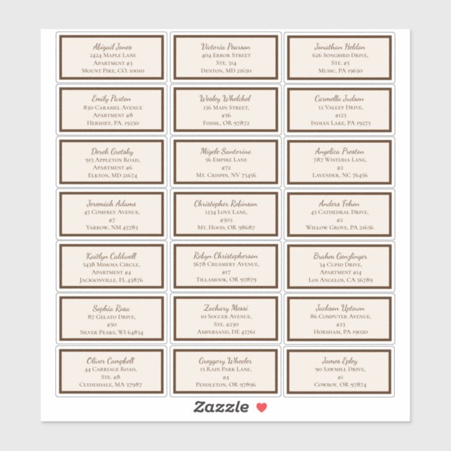 Boho Minimalist Baby Shower Guest Address Labels (Sheet)