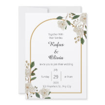 Boho Minimalist  Botanical Floral Wedding