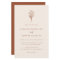 Boho Minimalist Floral Terracotta Wedding Invite