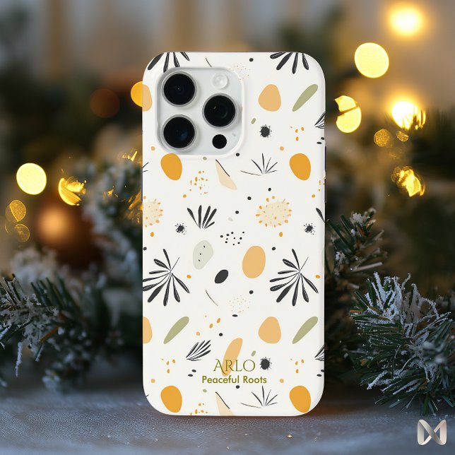 Boho Minimalist Nature Pattern - Abstract Pastel Case-Mate iPhone Case (Creator Uploaded)