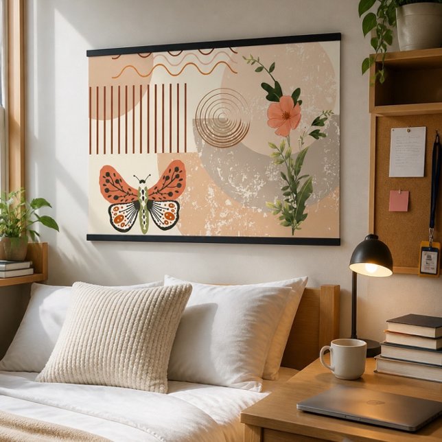 Boho Minimalist Neutral Colours Poster (Creator Uploaded)