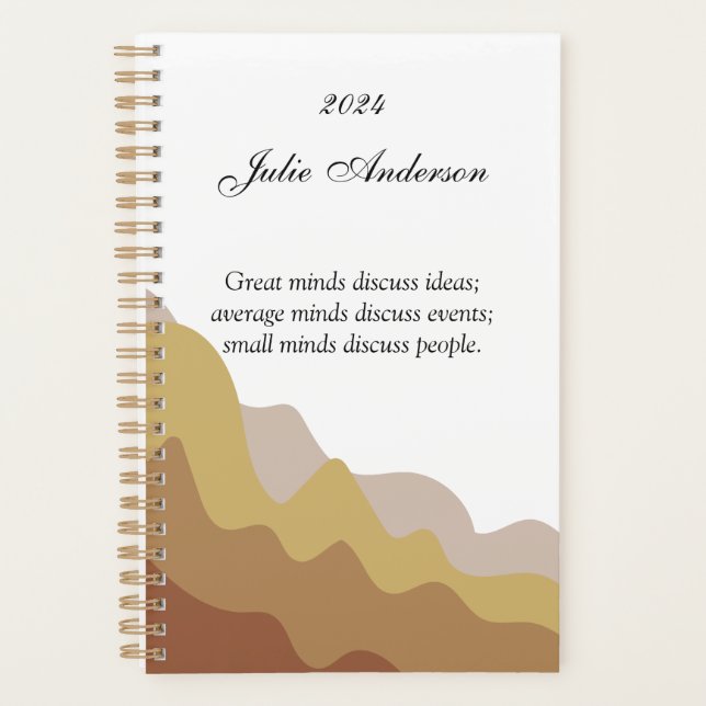 Boho minimalist planner (Front)