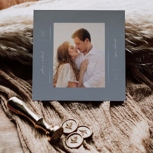 Boho Minimalist Save The Date Announcement Card