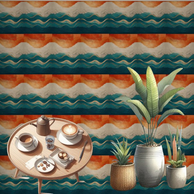 Boho Minimalist Sky Mountains Terrain Abstract Art Wallpaper (Boho Minimalist Sky Mountains Terrain Abstract Art Wallpaper
)