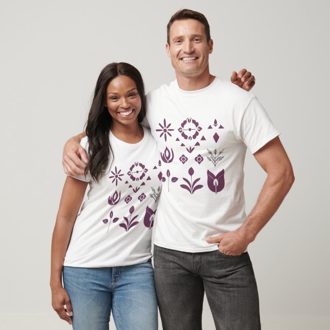 Boho Minimalist T-Shirt – Simple Modern Line Art  (Unisex)