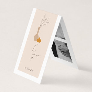 Boho Minimalist Vases Photo Strip Folded Bookmark