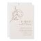 Boho Minimalist Wedding Invitation BotanicalFloral