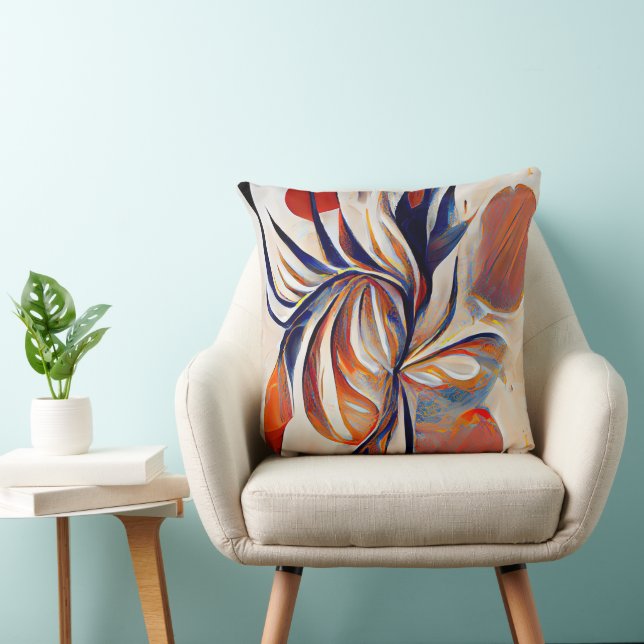 Boho Modern Abstract Artwork Cushion (Chair)