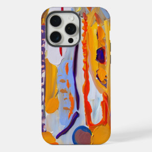 Boho Modern Abstract Artwork iPhone 15 Pro Max Case