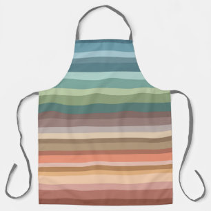 Boho Modern Chic Stripes  Apron