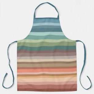 Boho Modern Chic Stripes  Apron